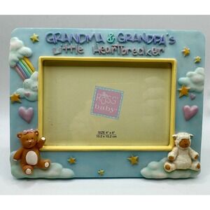 Russ Baby Picture Frame 4x6 Blue Grandma Grandpa Little Heartbreaker 24829